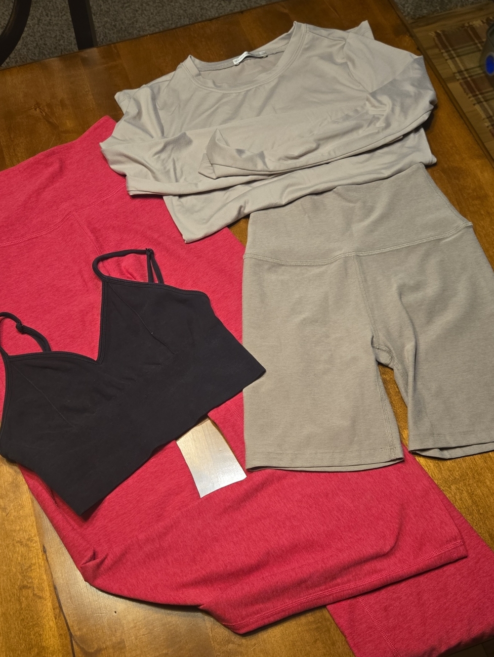 Beyond Yoga Leggings, Shorts, Alo Seamless Crop Bralette & Tshirt